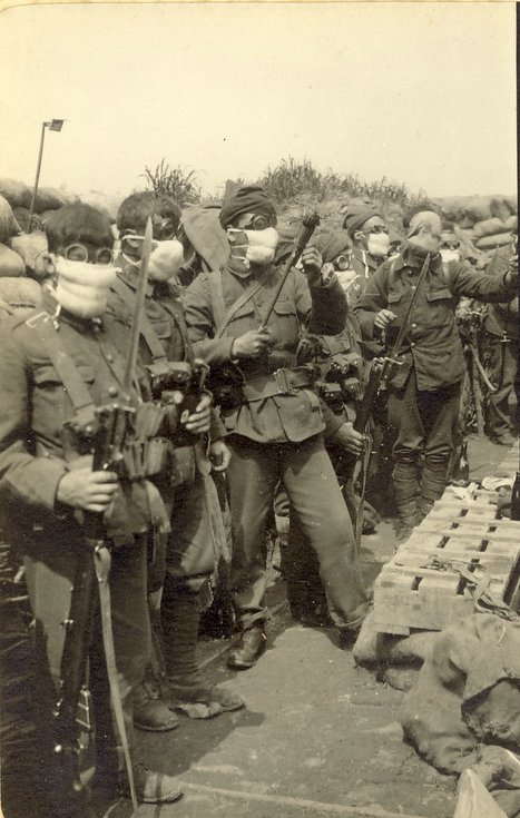 Preparing For Gas Attack ~ ‘B’ Company - Historylinks Archive