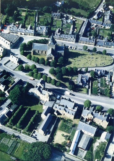 Aerial photograph of Dornoch town centre