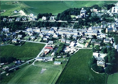 Aerial photograph of the western side of Dornoch