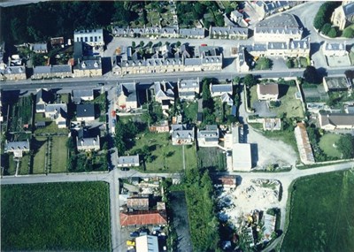 Aerial photograph of Castle Street Dornoch