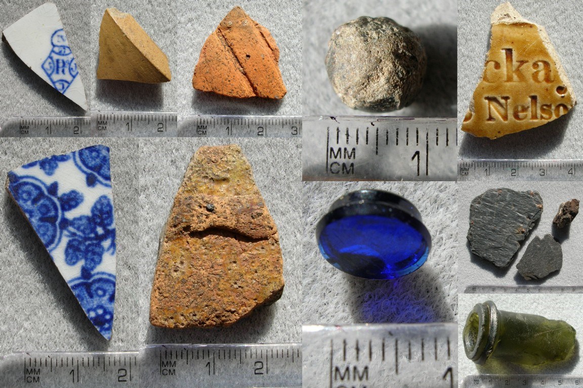 Photographs of Finds Historylinks Field Walking Survey April 2010