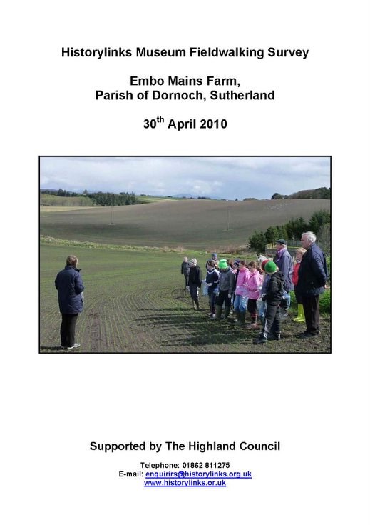 Historylinks Field Walking Survey April 2010