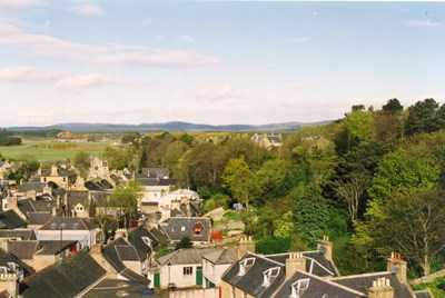 View from Cathedral tower to the west-north-west