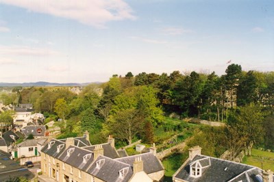 View from Cathedral tower to the north-west to the Bughfield Hotel