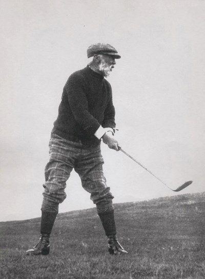 Andrew Carnegie golfing at Skibo