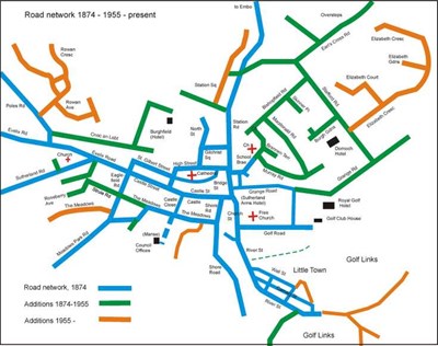 Dornoch Road Network 1874 -1955