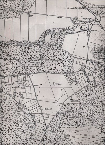 Ordnance Survey map covering Skelbo Muir and Embo c 1905