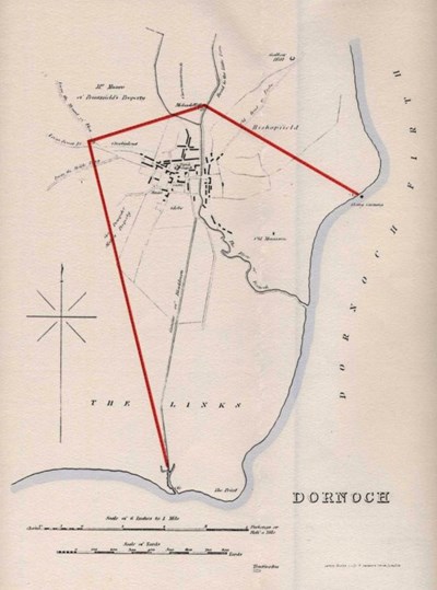 Map of Dornoch 1832