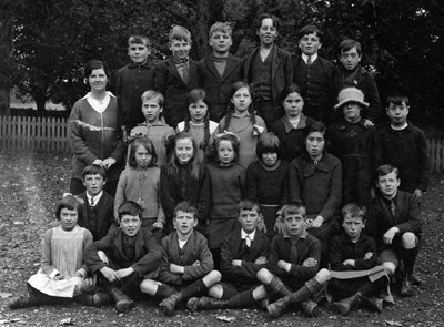 Photograph of Skibo school group, ~1930's