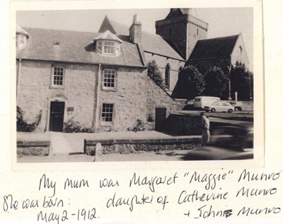 Front view of house once the home of Catherine & Donald Munro