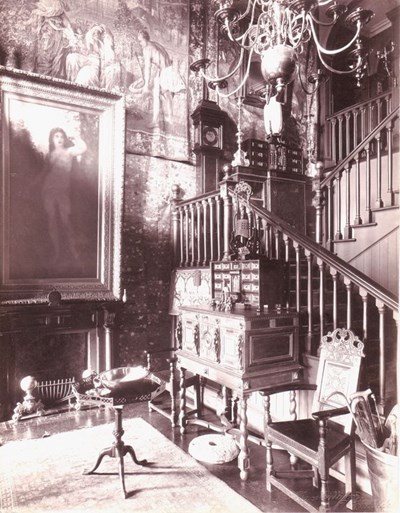 Hall and staircase the Grange