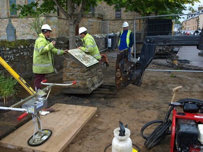 NRelocation of illustrated board at Mercat Cross site 2011ew Picture