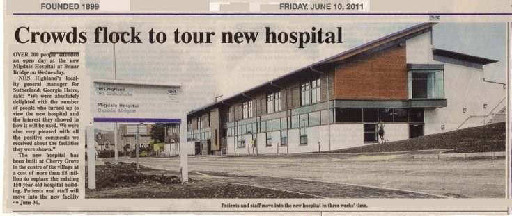 Public viewing of the newe Migdale Hospital June 2011