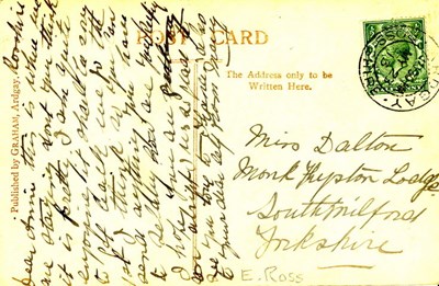 Reverse of Glecalvie Lodge, Ardgay postcard - Furness collection