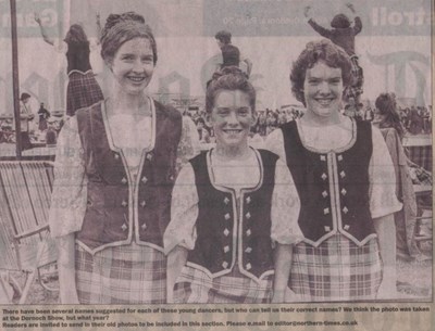 Highland Games dancing trio