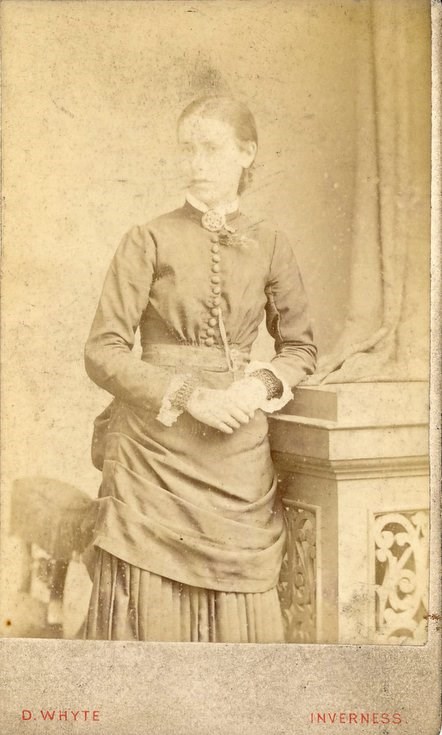 Studio photograph of a lady thought to be of the Bremner family