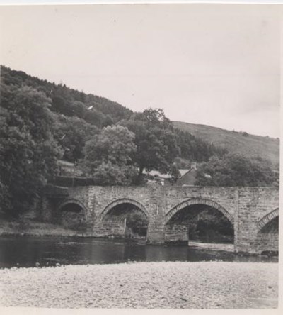 Kathleen Lyon photograph collection - river bridge