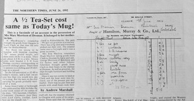 Comparison of prices 1992 and 1930s
