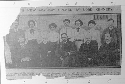 Opening of Dornoch Academy by Lord Kennedy 1913