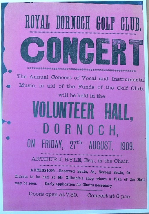 Golf Club concert 1909