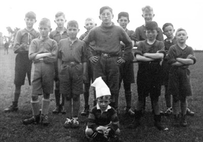 Photograph of Bishopfield Celtic Football Team, winners of Ice-cream Cup