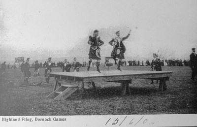 Dancers at Dornoch Games 1904