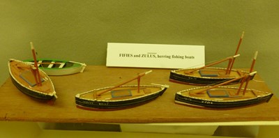 Model Fifie and Zulu herring fishing boats