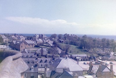 View from the tower of Dornoch Cathedral looking east