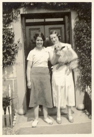 Margaret Button with Jessie Bell at Embo 1935