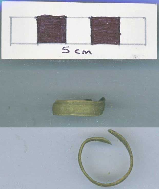 Objects discovered on Pitgrudy Farm - Copper alloy ring