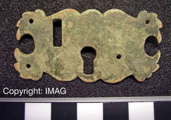 Treasure Trove objects from Pitgrudy - Lock plate