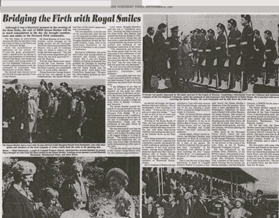 Queen mother opens Dornoch Bridge 1991