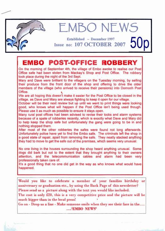 Embo News Issue No. 107 October 2007