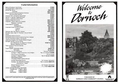 Welcome to Dornoch leaflet