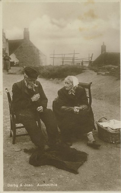 Fishing scenes around Scotland - 'Darby & Joan Auchmithie'