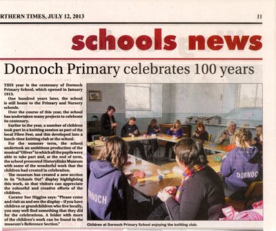 Dornoch Primary School Celebrates 100 years