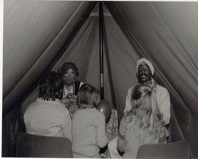 Dornoch Festival Week activities c 1979 - Fortune telling
