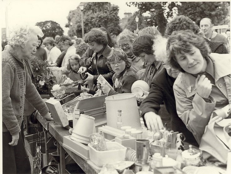 Dornoch Festival Week activities c 1979 - Street Market