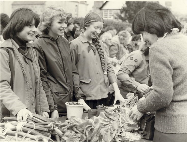 Dornoch Festival Week activities c 1979 - Street Market vegetable