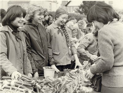 Dornoch Festival Week activities c 1979 - Street Market vegetable
