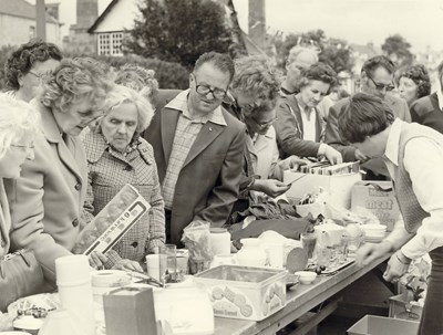 Dornoch Festival Week activities c 1979 - Street Market stall