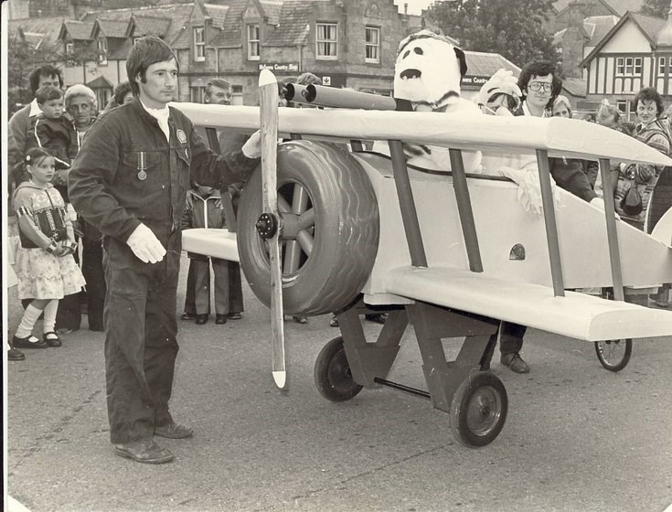 Dornoch Festival Week activities c 1979 - Pram race senior 'Snoopy'
