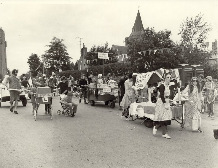 Dornoch Festival Week activities c 1979 - Pram race senior entrants