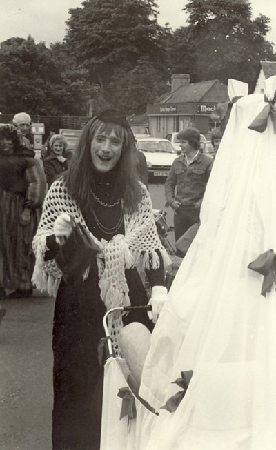 Dornoch Festival Week activities c 1979 - Pram race Stuart Gardiner