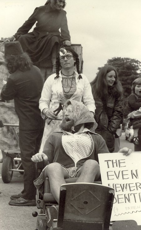 Dornoch Festival Week activities c 1979 - Pram race Peter Wild