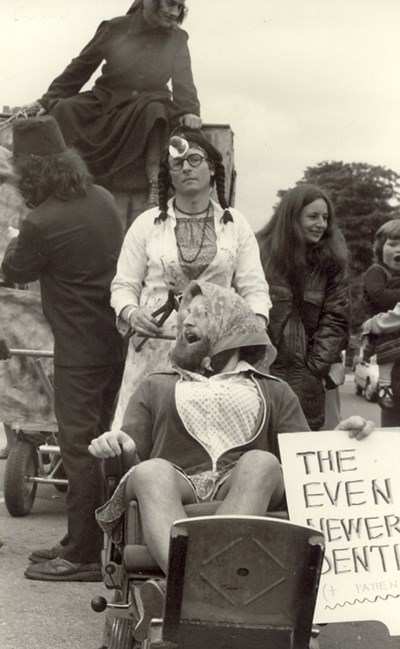 Dornoch Festival Week activities c 1979 - Pram race Peter Wild