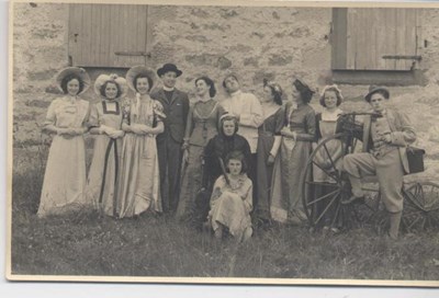 Dornoch School - Older Children dressed for a play 1950's