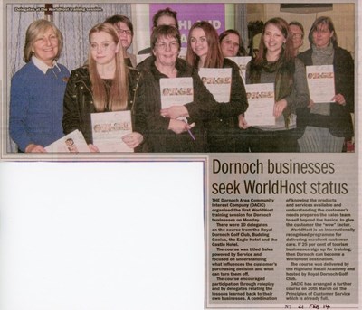 Dornoch businesses seek WorldHost status