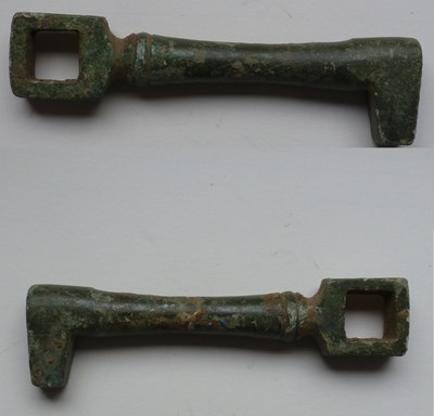 Copper alloy key c 17th century