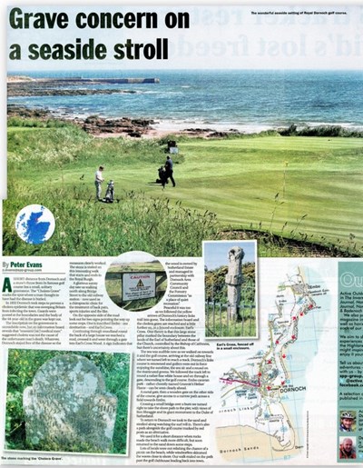 Grave concern on a seaside stroll